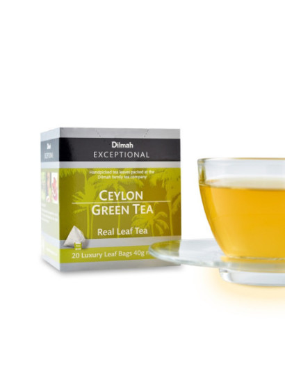 Thé vert de Ceylan infusé en sachets