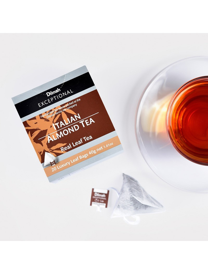 Thé noir de Ceylan à l'amande en sachets Thé noir de Ceylan à l'amande en sachets