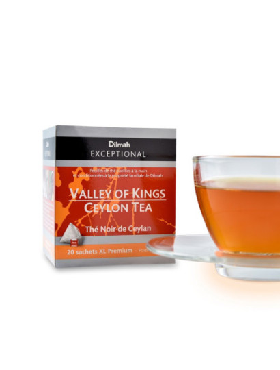 thé noir de Ceylan Valley of Kings infusé en sachets