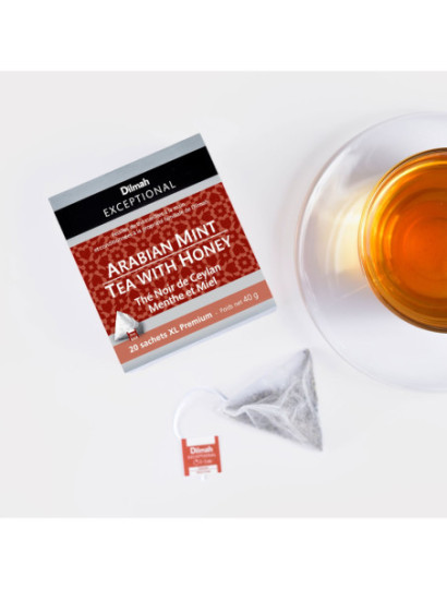 Thé noir de Ceylan à la menthe verte sachets
