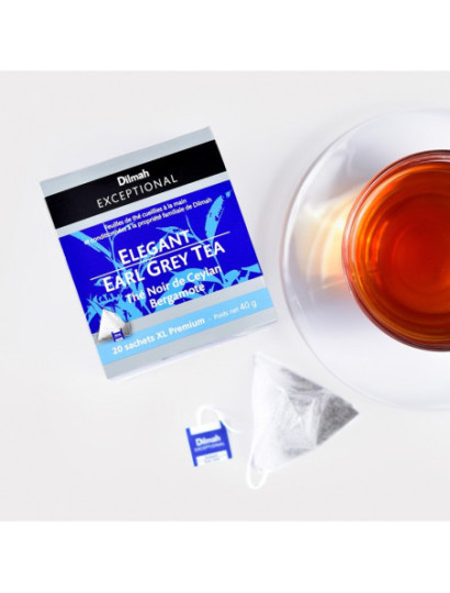 Thé noir Ceylan Earl Grey en sachets