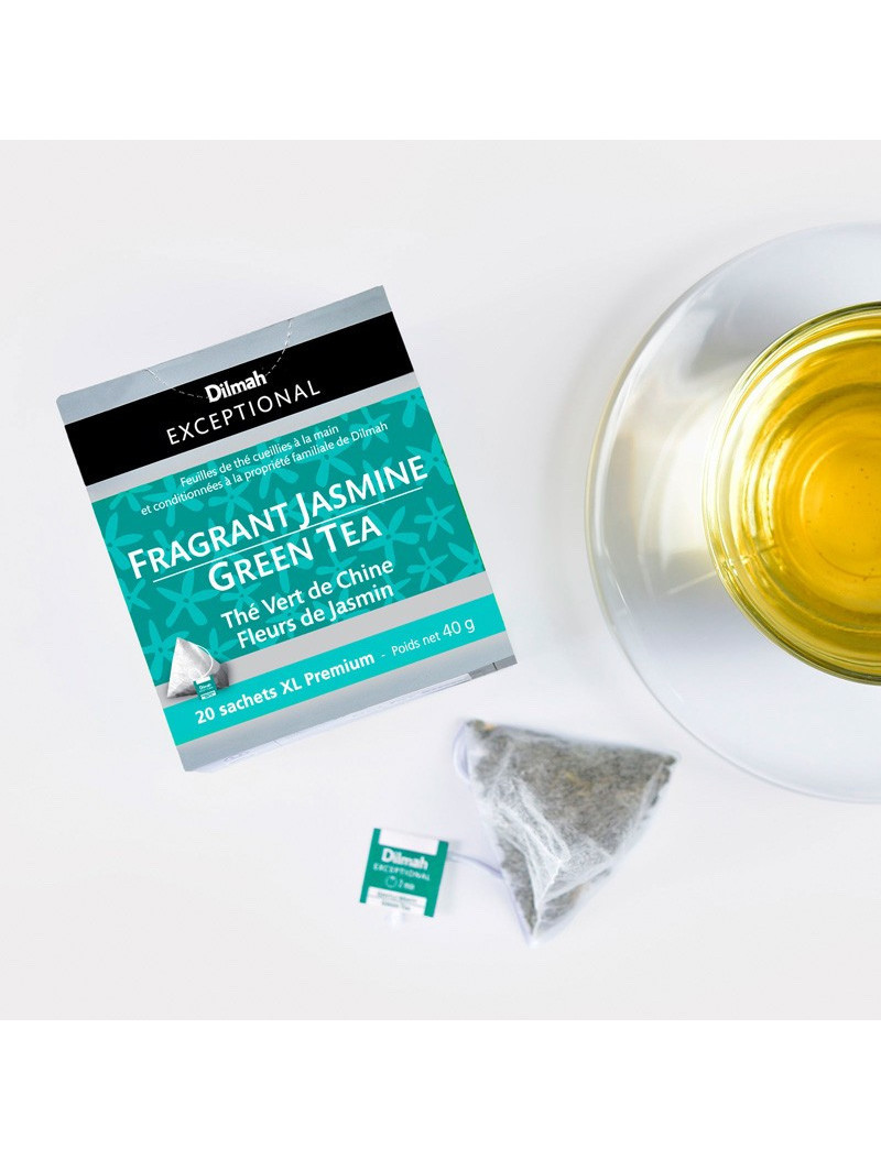 Thé vert de Chine au Jasmin en sachets Thé vert de Chine au Jasmin en sachets