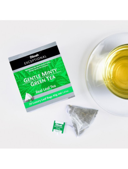 Thé vert de Chine Sencha à la menthe verte en sachet