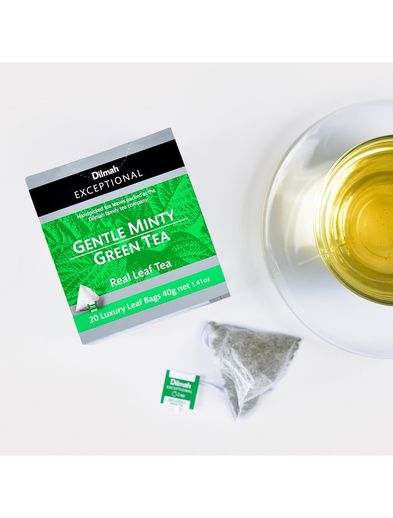 Thé vert de Chine Sencha à la menthe verte en sachet Thé vert de Chine Sencha à la menthe verte en sachet