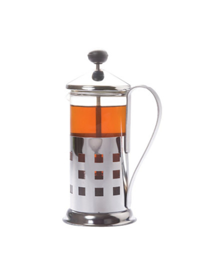 Dilmah EXCEPTIONAL théière verre inox piston 350ml manchon