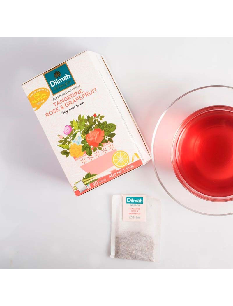 Infusion aux agrumes et à la rose en sachet Infusion aux agrumes et à la rose en sachet
